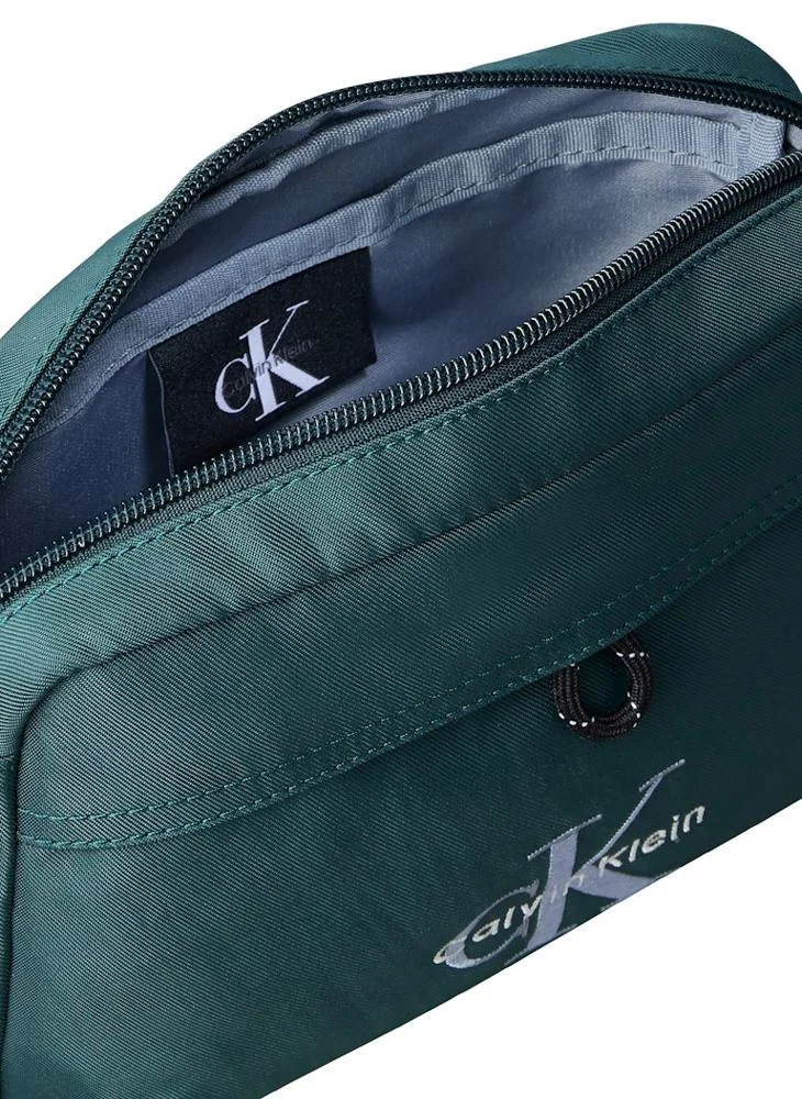 CALVIN KLEIN Dark Teal Bold Logo Nylon Camera Bag for Men | Best Price UAE